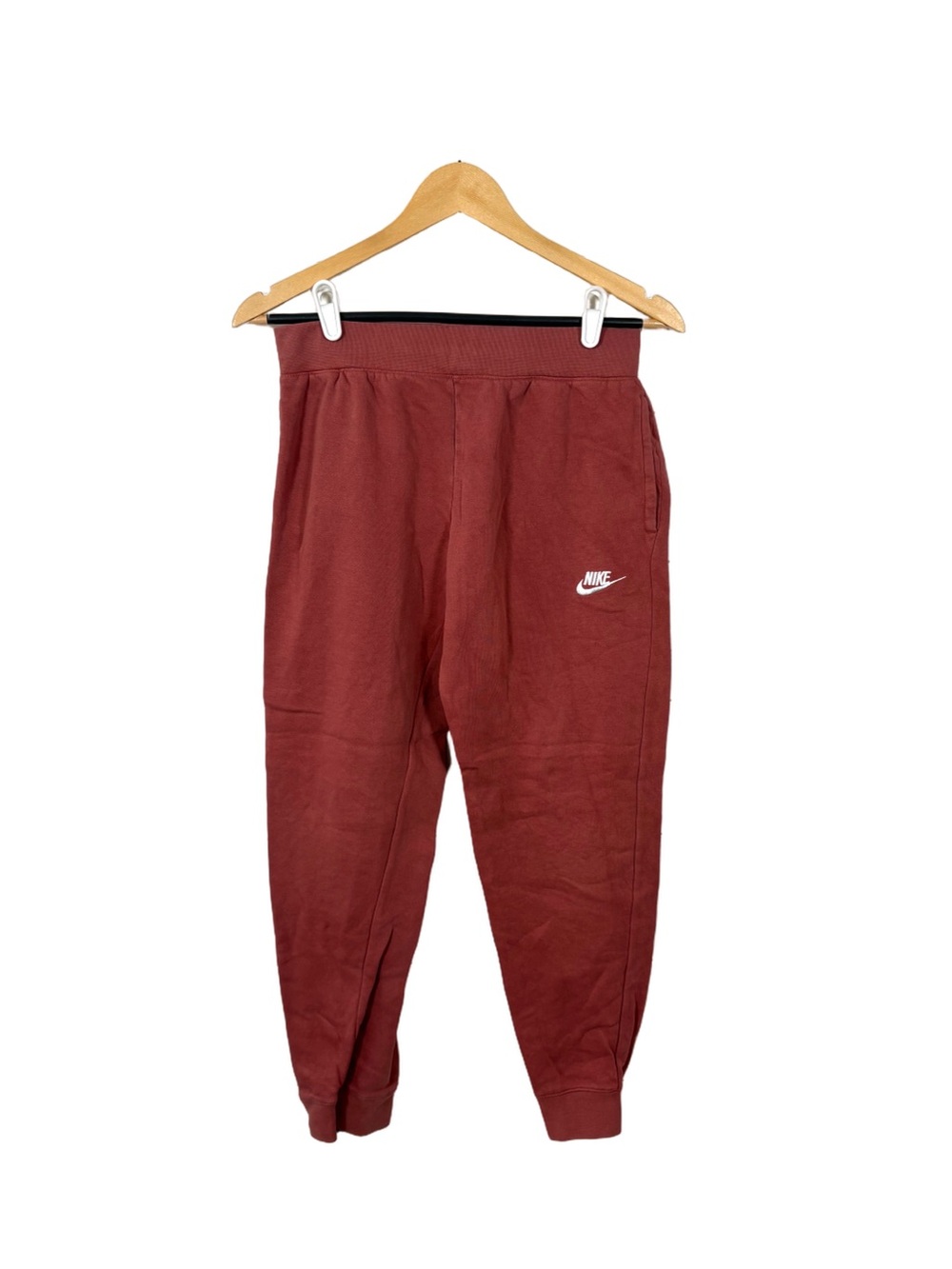 Nike Club Fleece Joggers Girls XL Brick Red Maroon Sweatpants DC7207-691